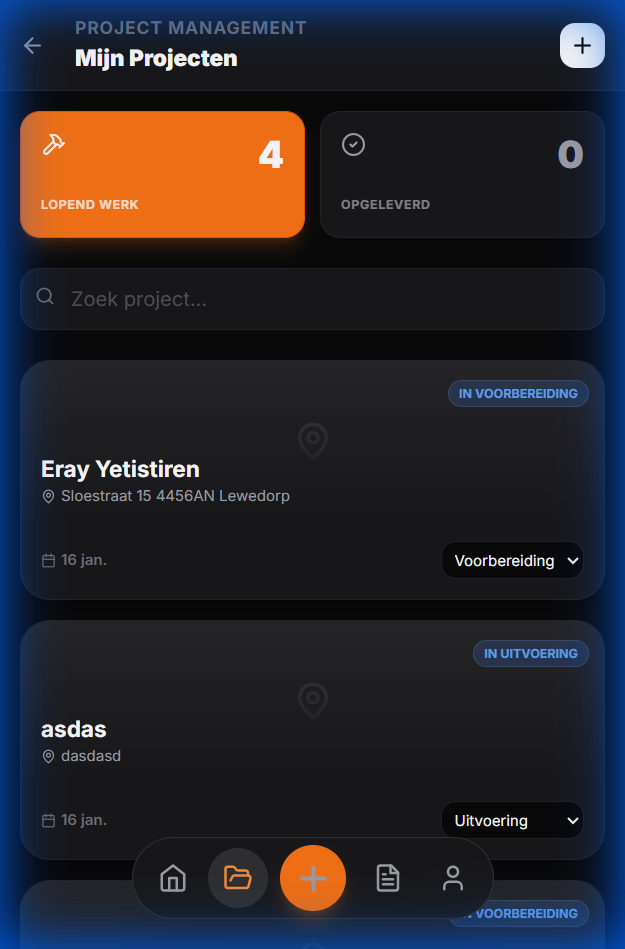 Project Dossiers & Bewijslast